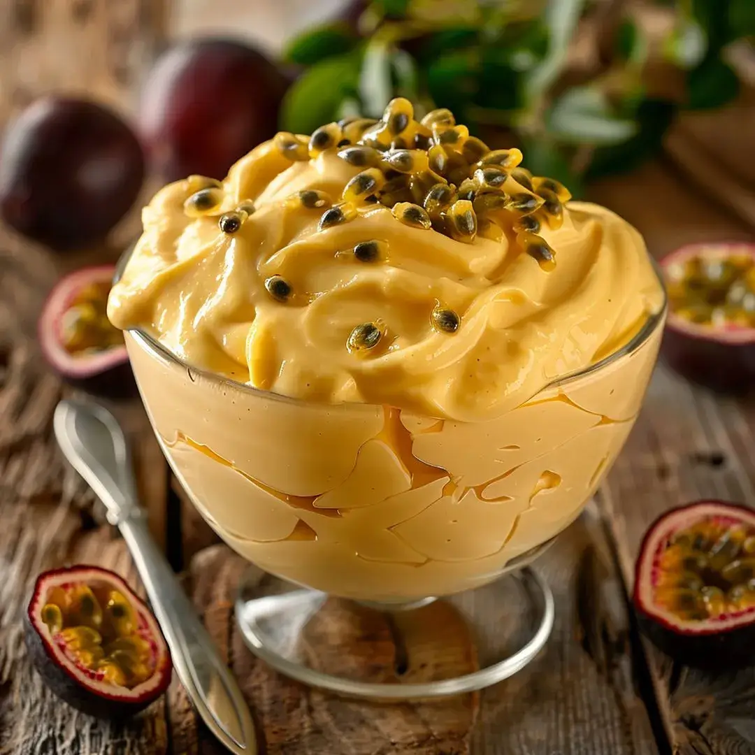 Mousse de maracujá cremosa